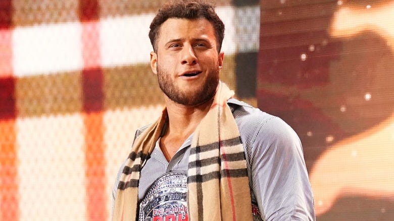MJF Smiles During His AEW Entrance