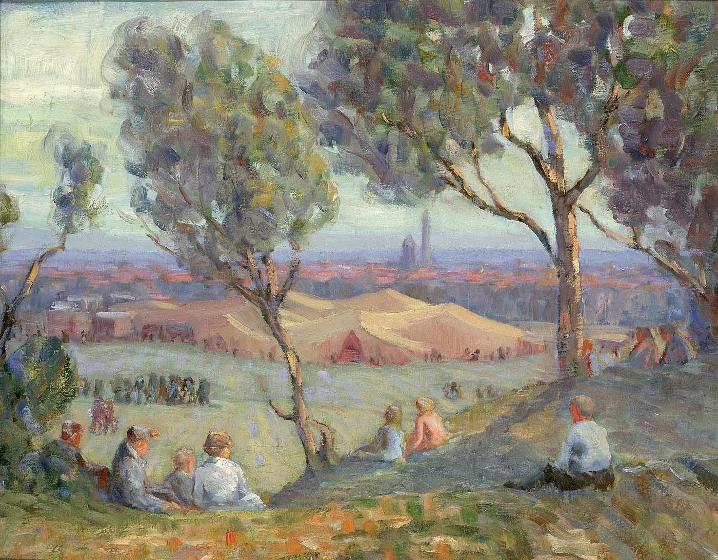 A painting of people sitting on a hill
AI-generated content may be incorrect. A painting of people sitting on a hill
AI-generated content may be incorrect.