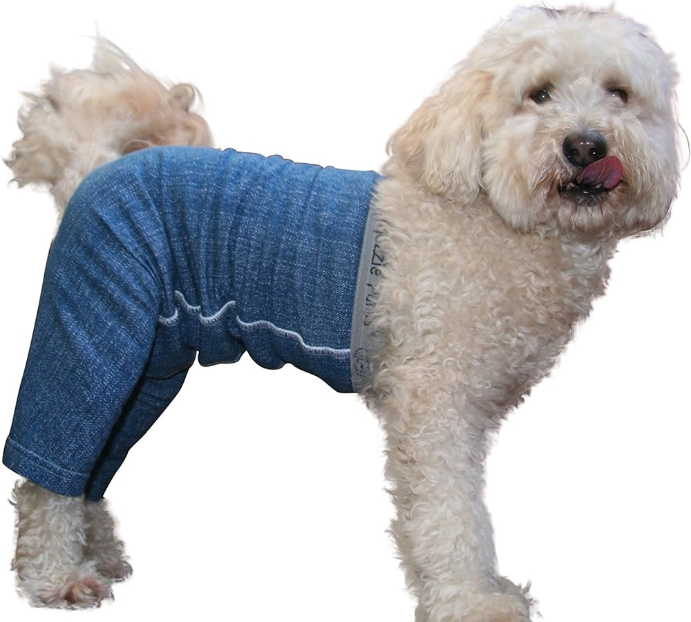 Mozzie Pants, Original Dog Pants, E-Collar Alternative, Dog Diaper, Dog  Pajamas, Large Dog, Blue