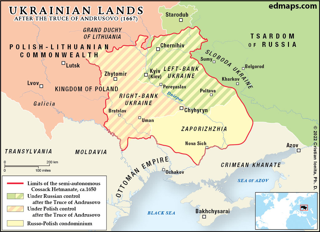File:Partition of Ukraine after the Truce of Andrusovo (1667).jpg -  Wikimedia Commons