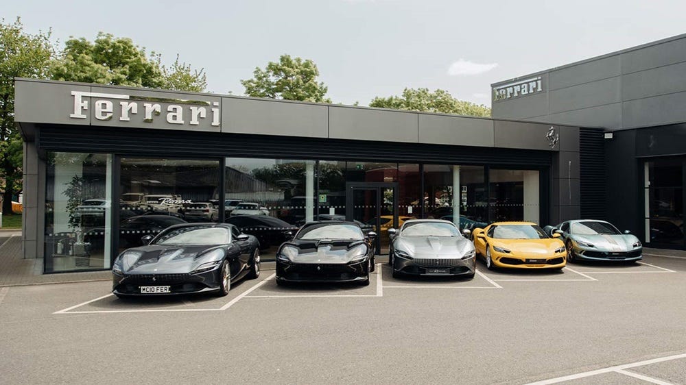 Exterior shot of Stratstone Ferrari Colchester