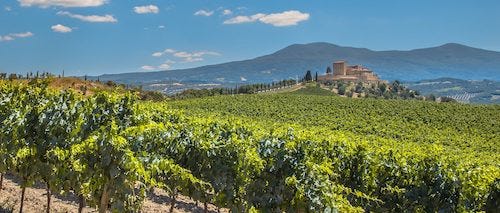 Spanish wine country