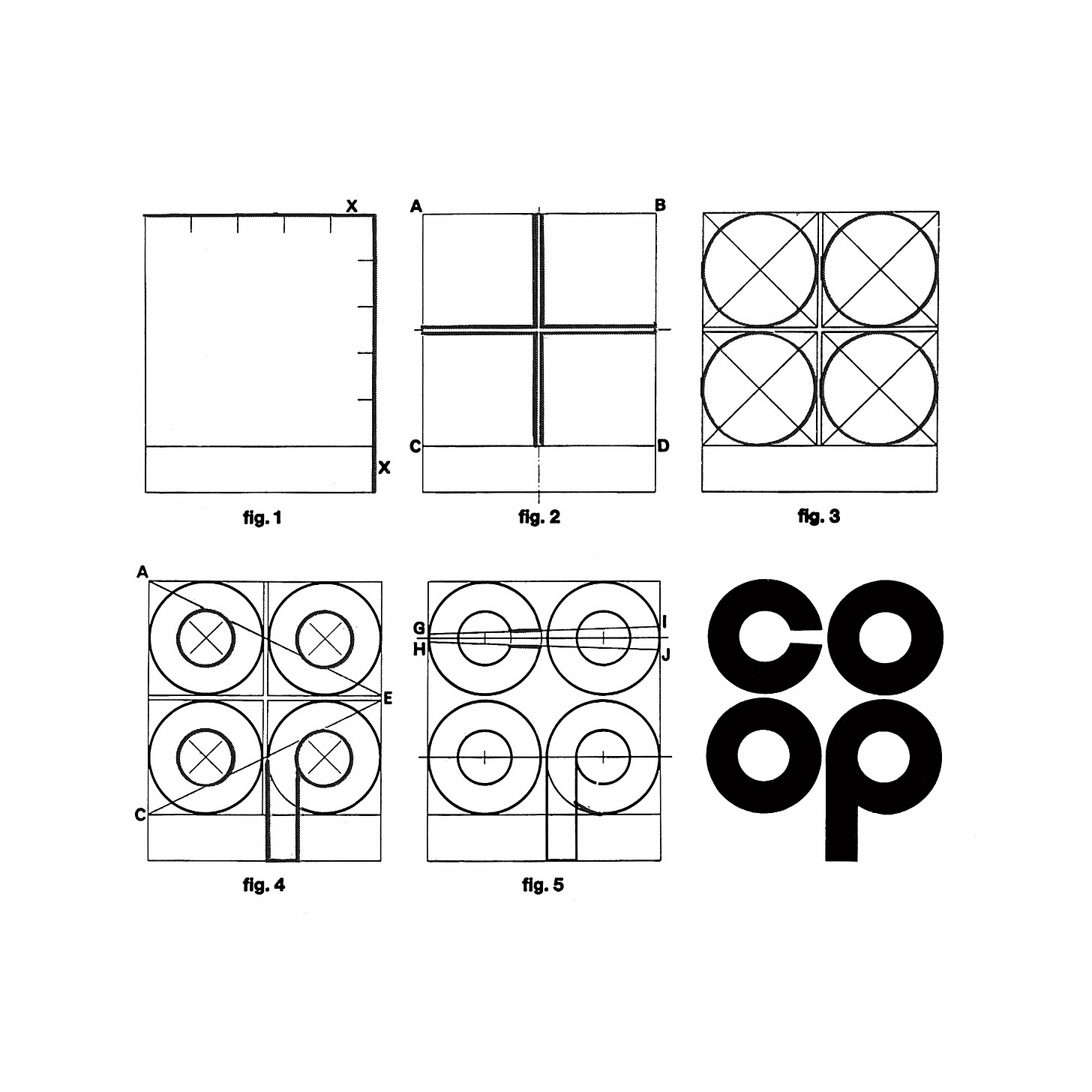 Coop France logo by Raymond Loewy