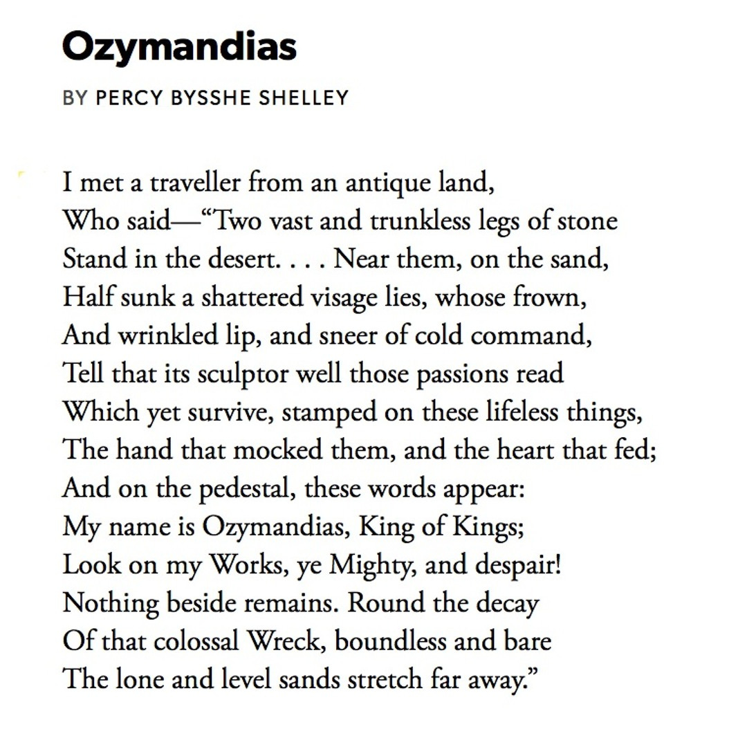 Stream 64 Ozymandias by Percy Bysshe Shelley by Samuel West #PandemicPoems  | Listen online for free on SoundCloud