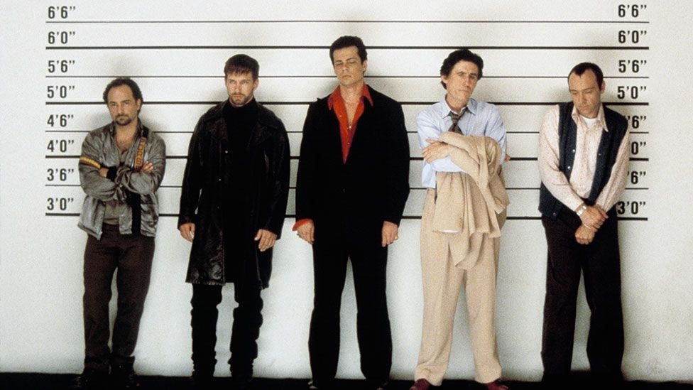 Goodfellas’ biggest legacy might be the ‘chatty gangster’ character type, which has popped up in many subsequent films, such as The Usual Suspects (Credit: AF archive/Alamy)
