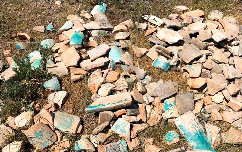 Археологические раскопки на месте буддийского монастыря Аблайкит.