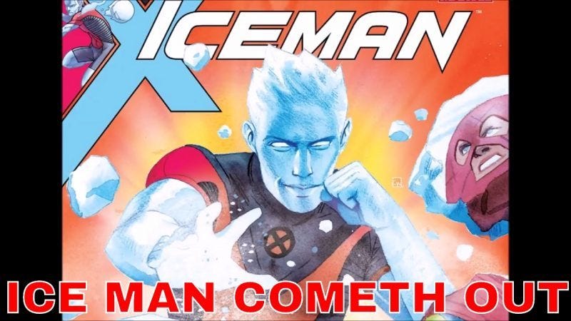 marvel sjw ice man comes out gay