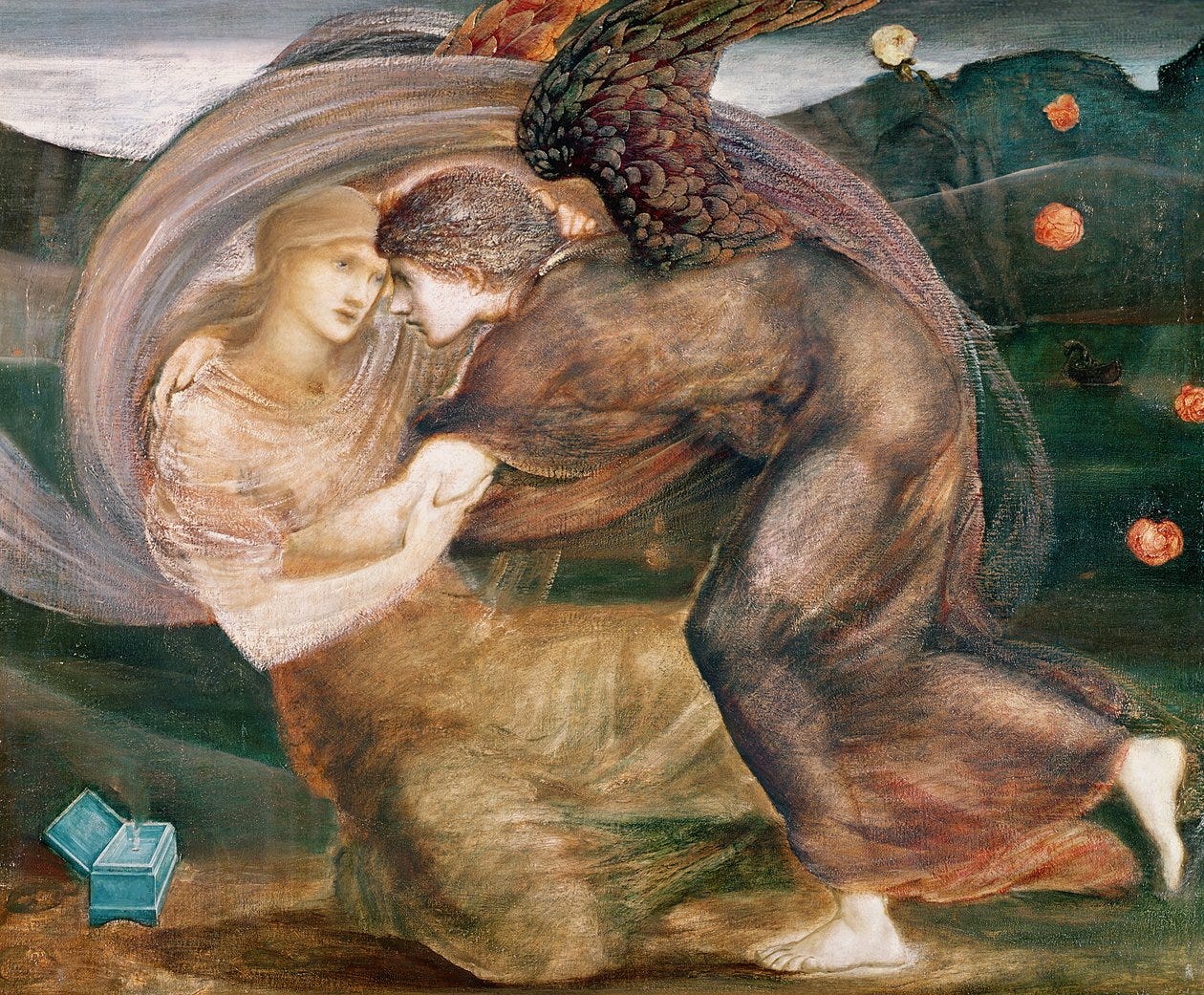 Cupid delivering Psyche by Edward Burne Jones