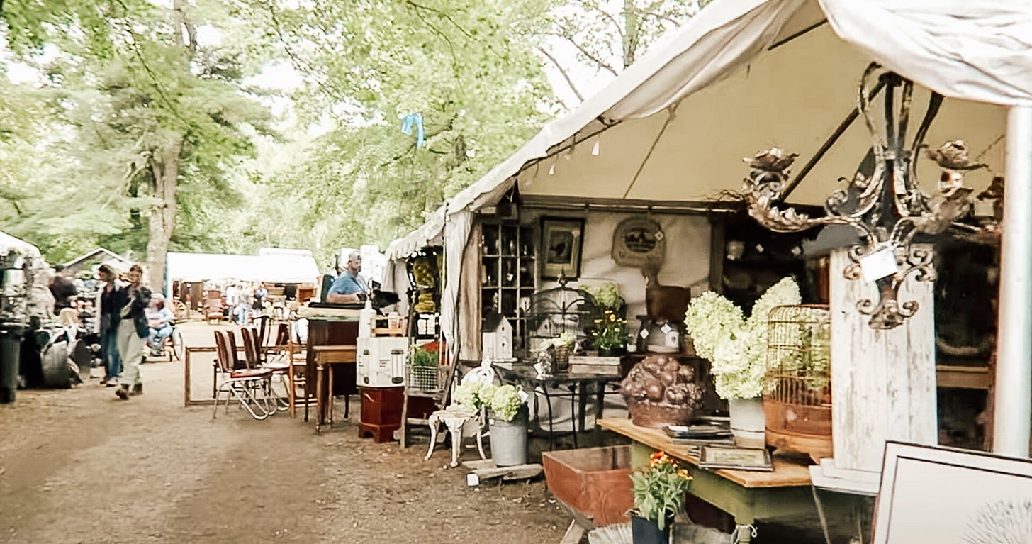 Shopping the Brimfield Antique Show - She Holds Dearly