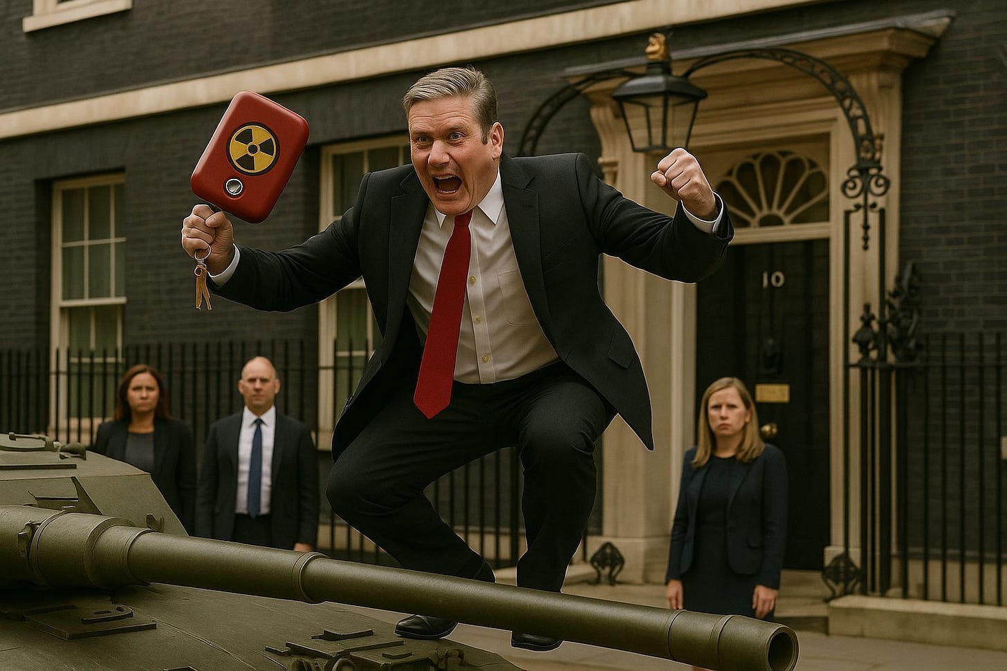Keir Starmer Trying to Fire Nuclear Warhead from a Tank