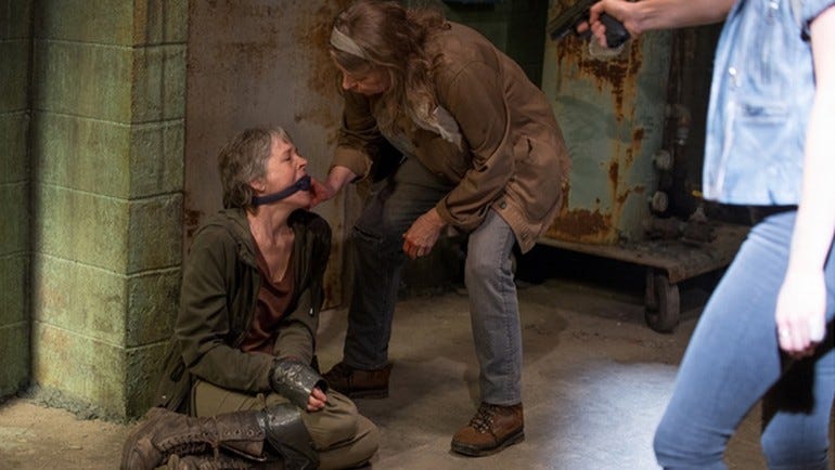 the walking dead 613 carol bound gagged 2016