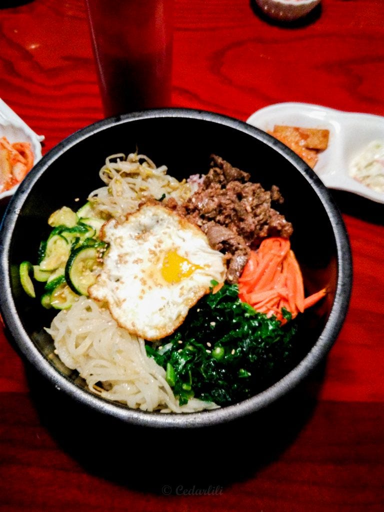 Bibimbap is pretty! 