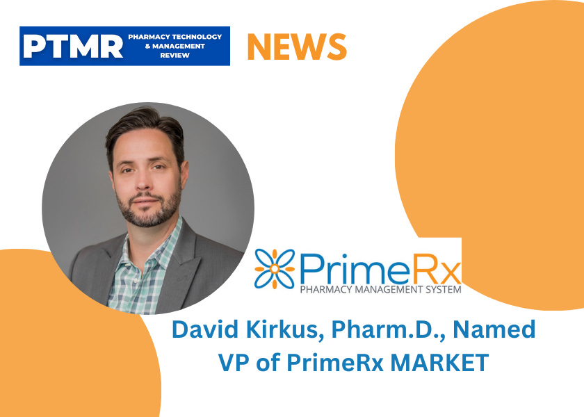 PrimeRx, a leader in pharmacy management software and solutions, has announced the appointment of David Kirkus, Pharm.D., as Vice President of PrimeRx MARKET, effective November 11, 2024.