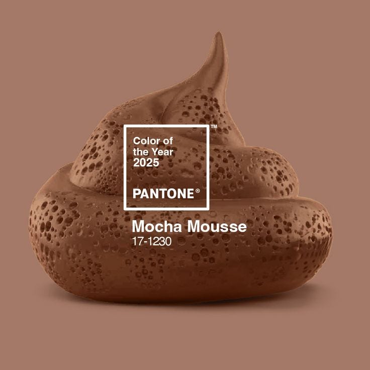 Pantone Color of the Year 2025 Mocha Mousse PANTONE 17-1230