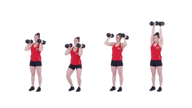 Ejercicios de crossfit: push press