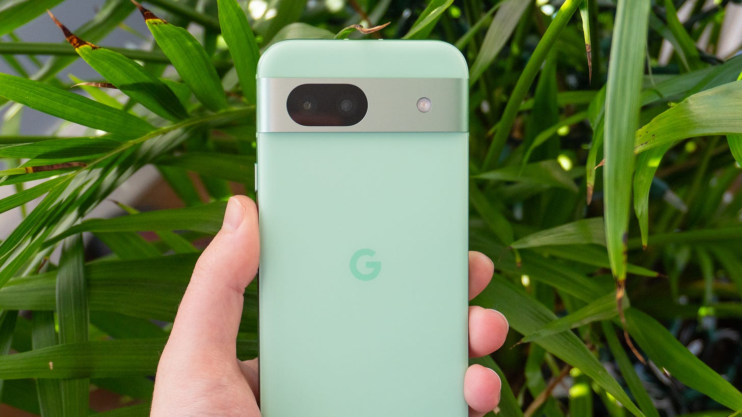 Google Pixel 8a in green