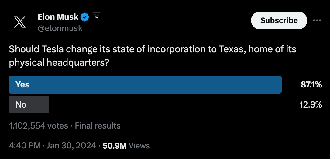 Texas is throwing down a legal challenge to Delaware