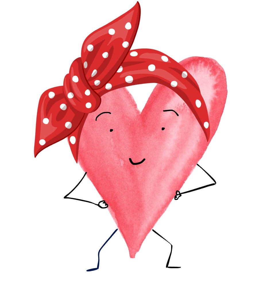 rosie the rivetor heart person