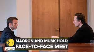 US: President Emmanuel Macron holds an unannounced meeting with Elon Musk |  Latest World News | WION - YouTube