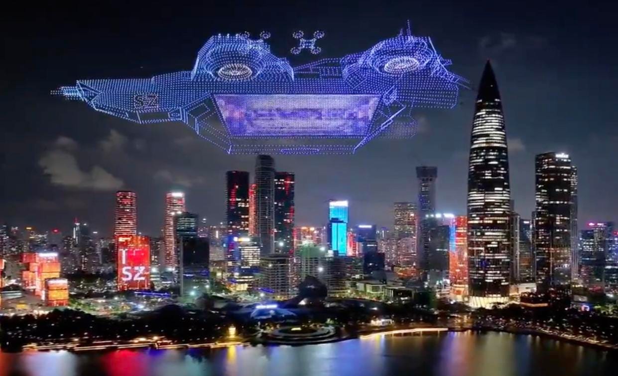 This record-breaking drone show was controlled by a single laptop