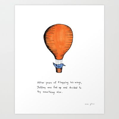 Jeffrey was fed up Art Print by Marc Johns