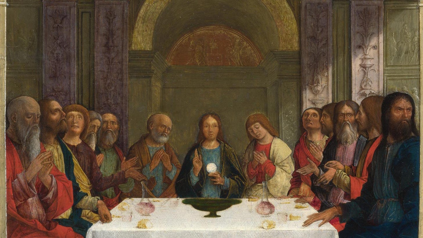 Ercole de' Roberti | The Institution of the Eucharist | NG1127 | National  Gallery, London