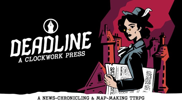 Deadline A Clockwork Press banner heading.