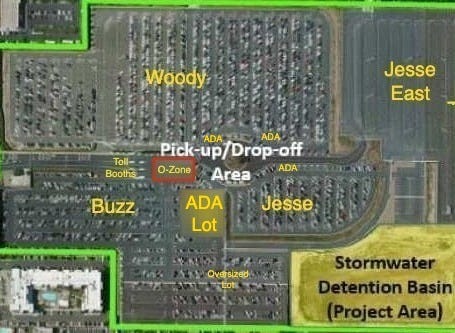 Toy Story Parking Lot Map