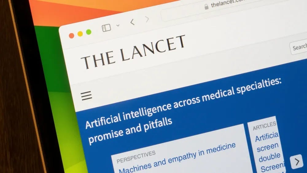 Site da revista The Lancet