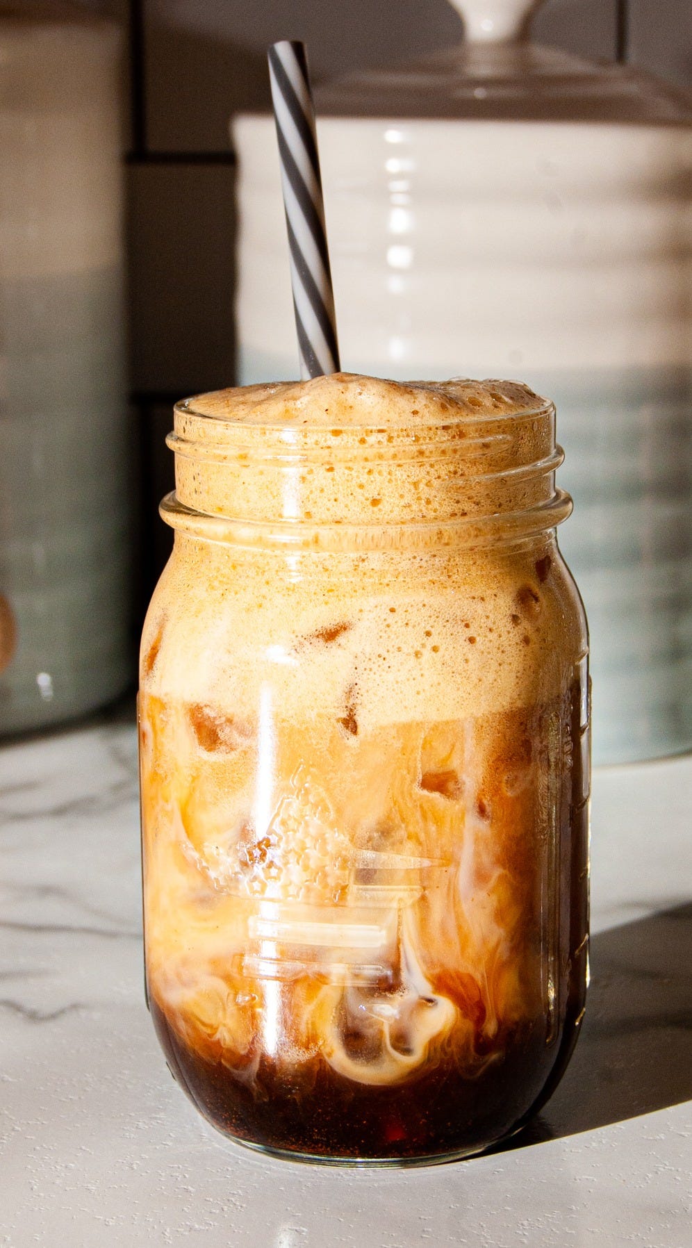 This Starbucks Iced Brown Sugar Oatmilk Shaken Espresso dupe is slightly sweet and extra creamy, all while being vegan and saving you $5! 