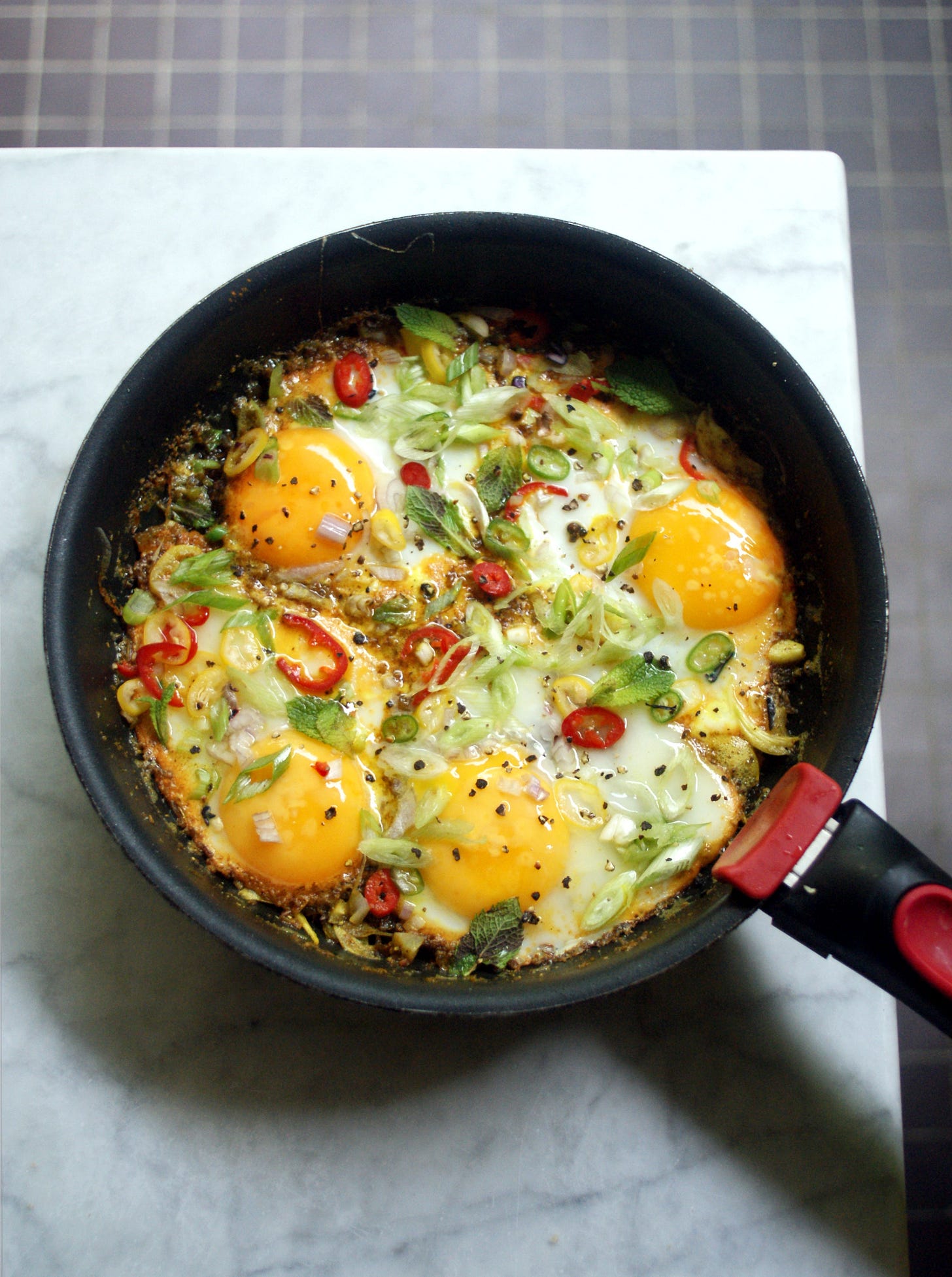 masala fried eggs