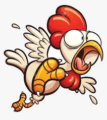 Chicken Scared Clipart Transparent Png - Scared Chicken Transparent, Png  Download - kindpng