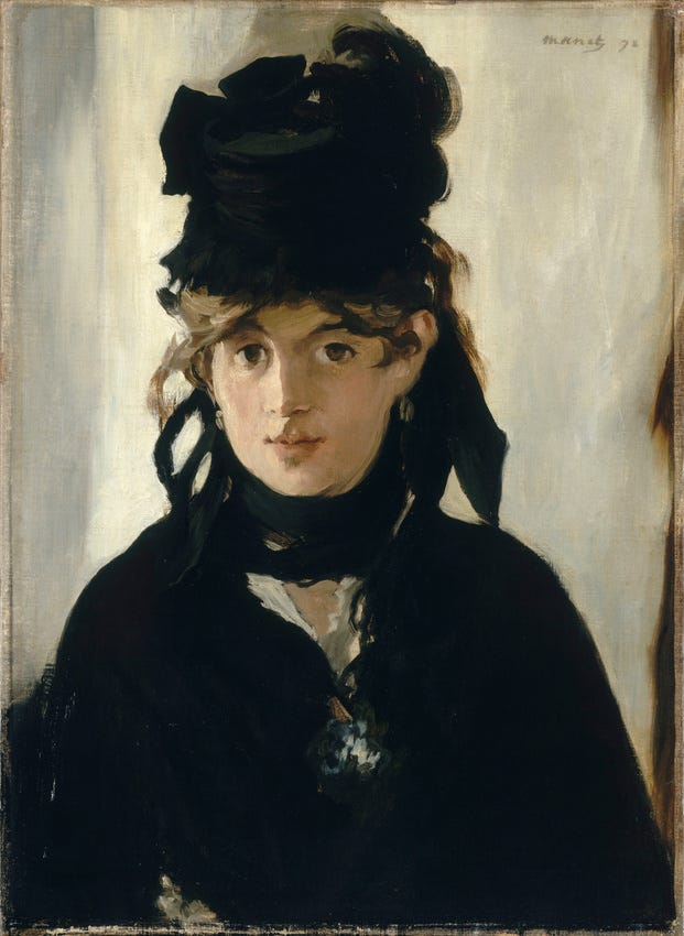 Berthe Morisot au bouquet de violettes - Edouard Manet | Musée d'Orsay