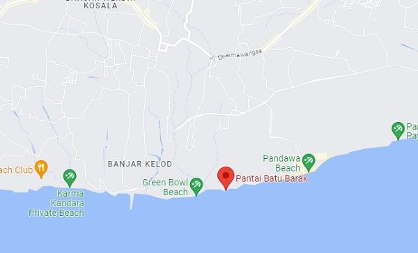 Pantai Batu Barak Location