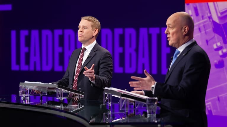 Chris Hipkins and Christopher Luxon clashed across a range of issues.