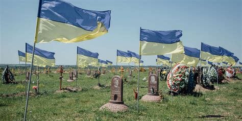 Dnipro war cemetery, a reflection of the carnage in Ukraine
