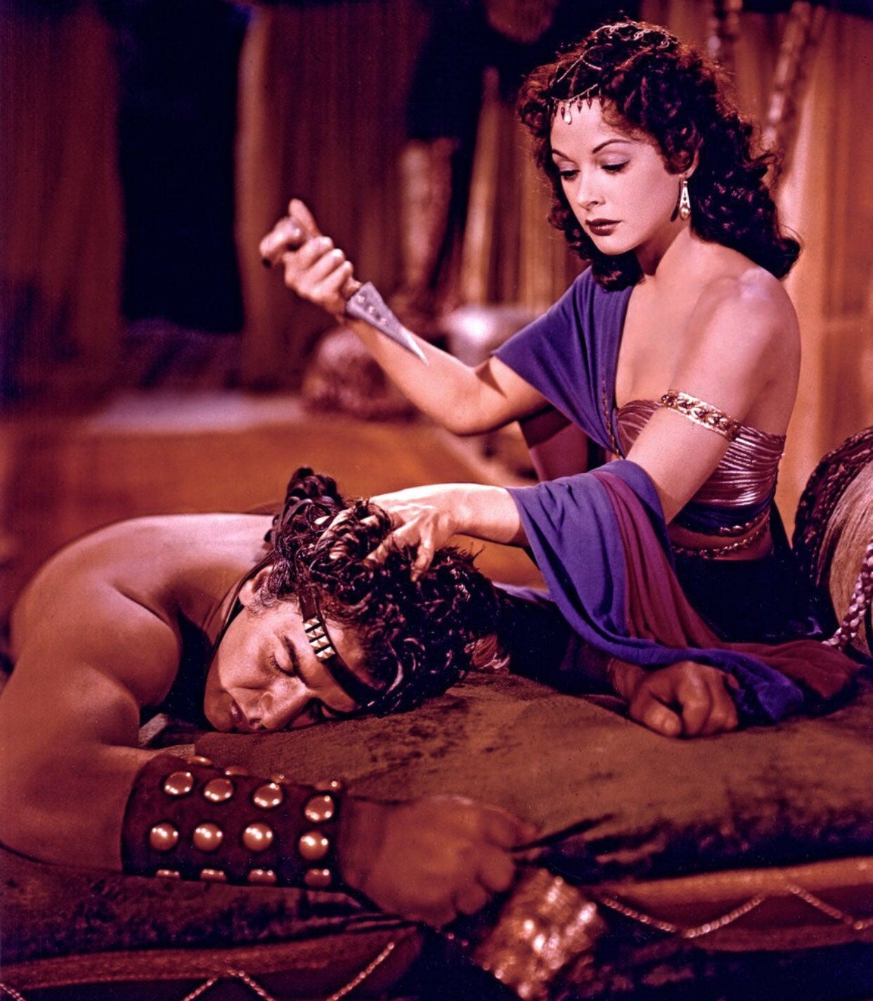 Hollywood Remembered on X: "Victor Mature and Hedy Lamarr starred in Cecil  B. DeMille's, Samson and Delilah (1949) https://t.co/W4cBSVK46K" / X
