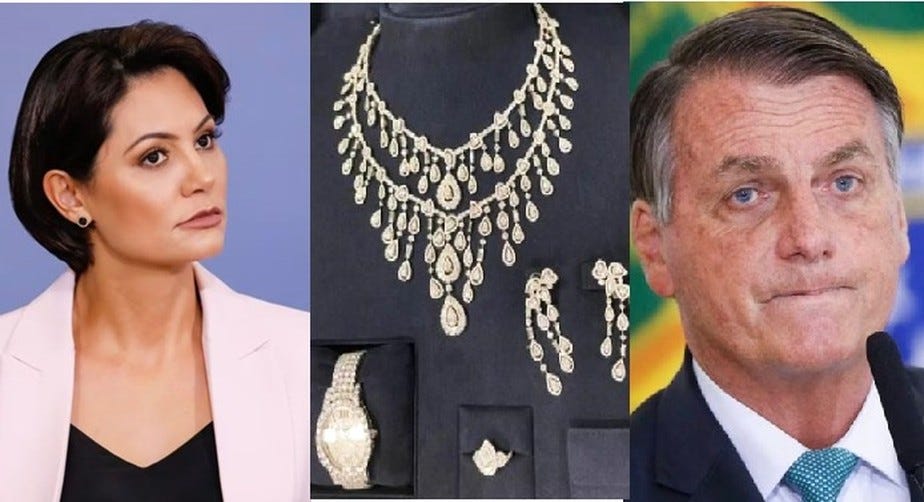 A principal preocupação do entorno de Bolsonaro sobre as joias de diamantes  para Michelle | Bela Megale | O Globo