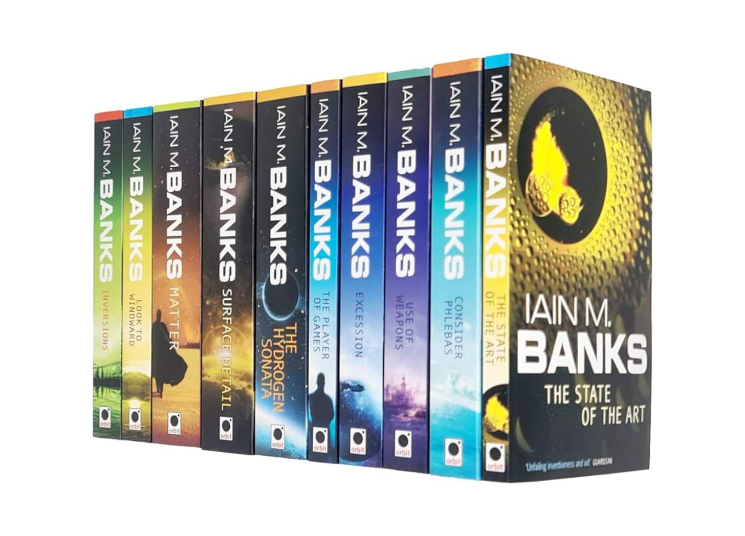 The ten novels of the Culture by Iain M. Banks in a row