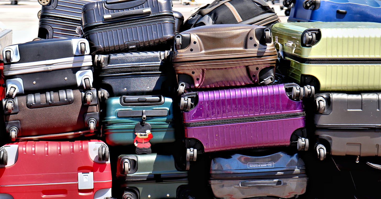 Pile of suitcases