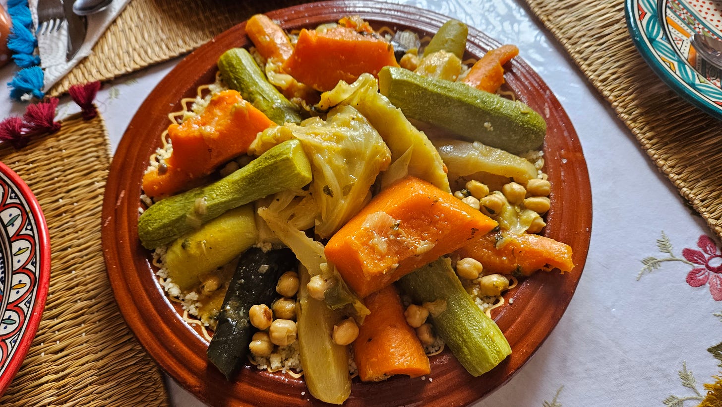 vegetarian tagine with chickpeas