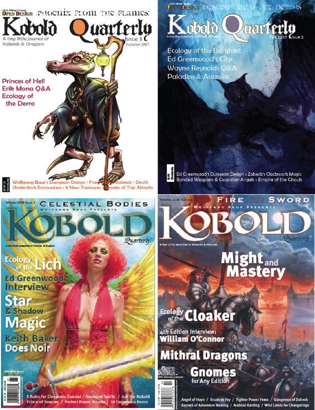 Kobold Quarterly Year 1 (Bundle) (PDF) - Kobold Press Store