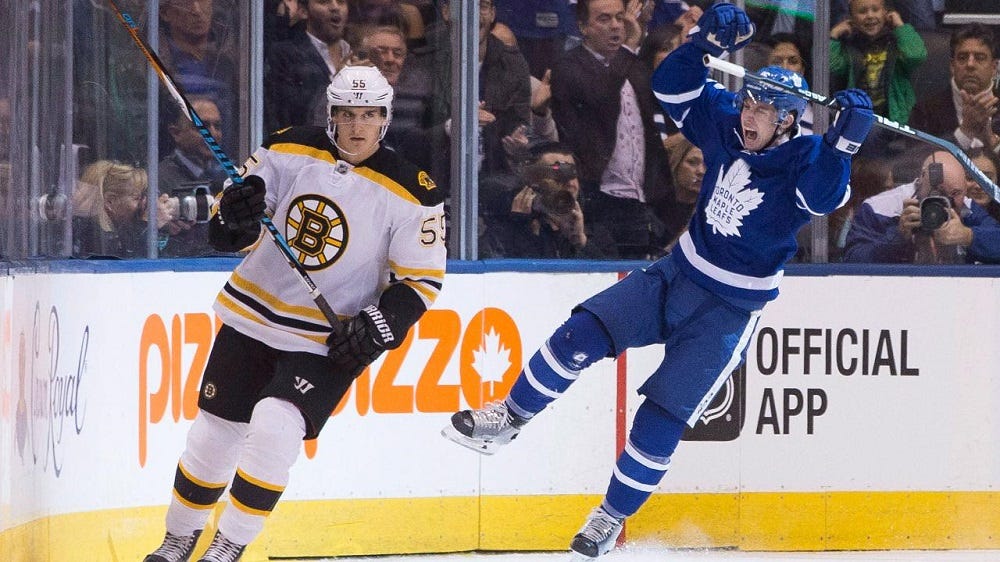 Toronto Maple Leafs burn the Boston Bruins 4-1 2016 images