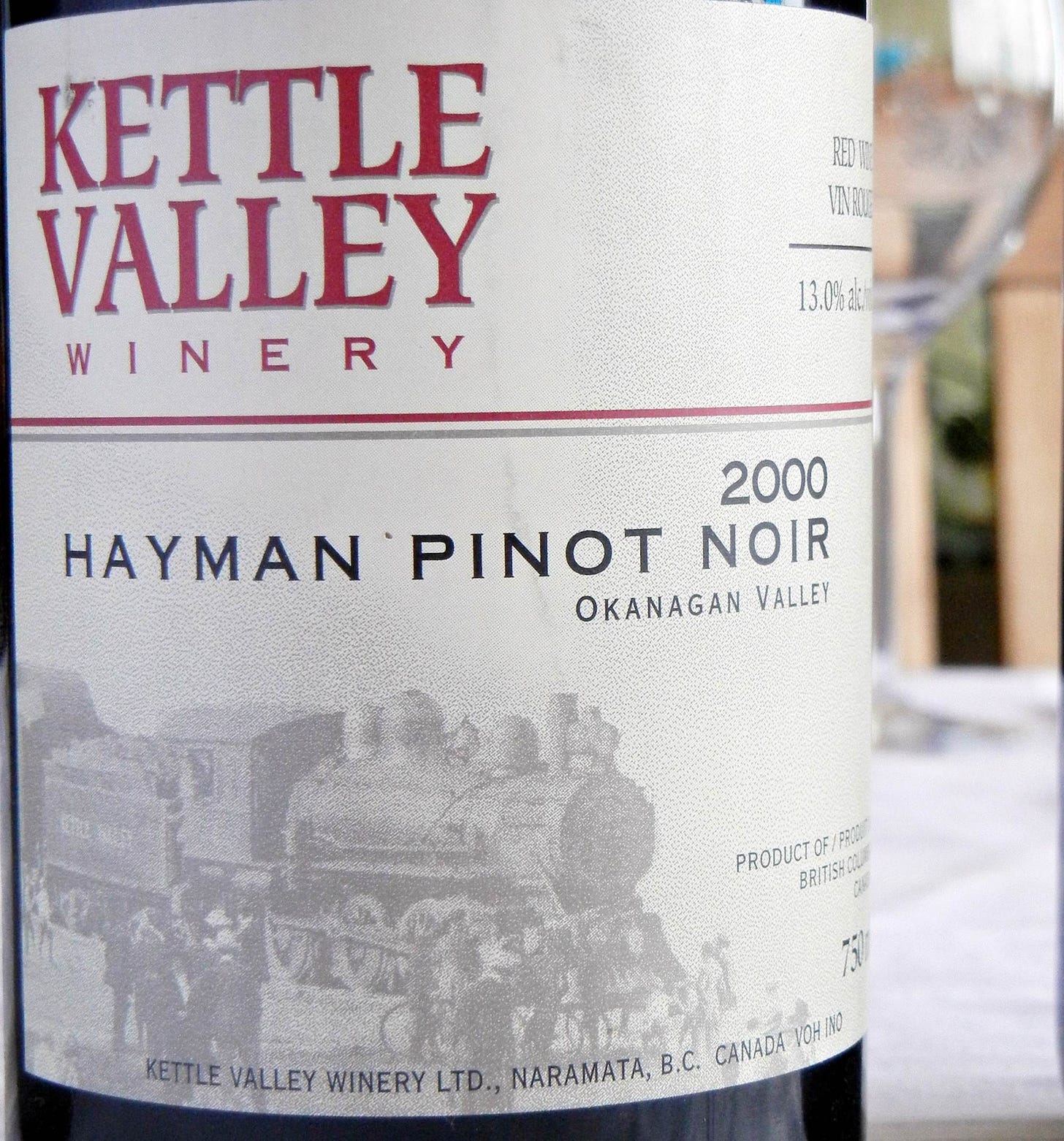 Kettle Valley Hayman Pinot Noir 2000 Label - BC Pinot Noir Tasting Review 25 