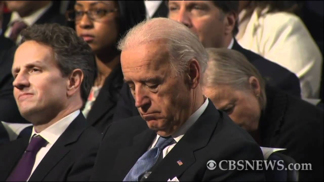 Obama puts Biden to sleep with budget speech?