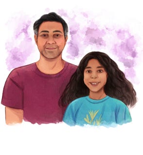 Vivek Shandas and his son Suhail 