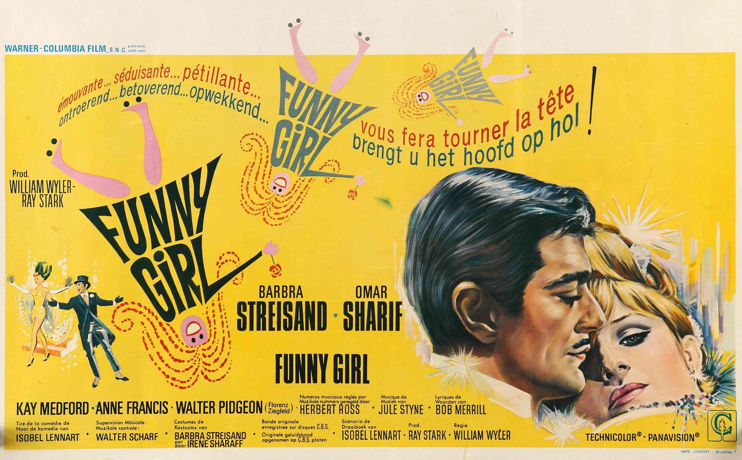 Funny Girl (1968) [4078 × 2529] : r/MoviePosterPorn