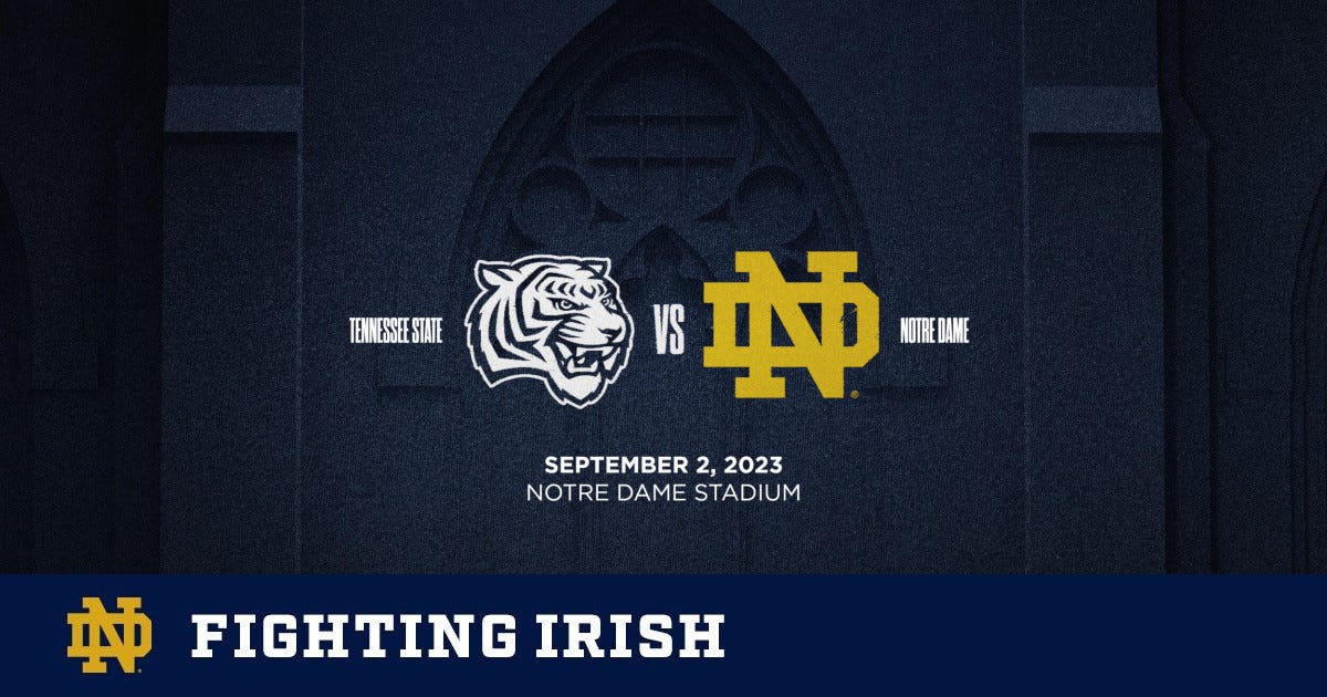 Notre Dame Football to Host Tennessee State University in 2023 – Notre Dame  Fighting Irish – Official Athletics Website