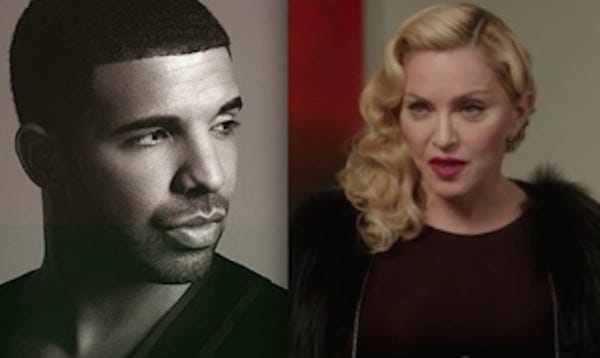 drake disses madonna for rihanna 2015 gossip