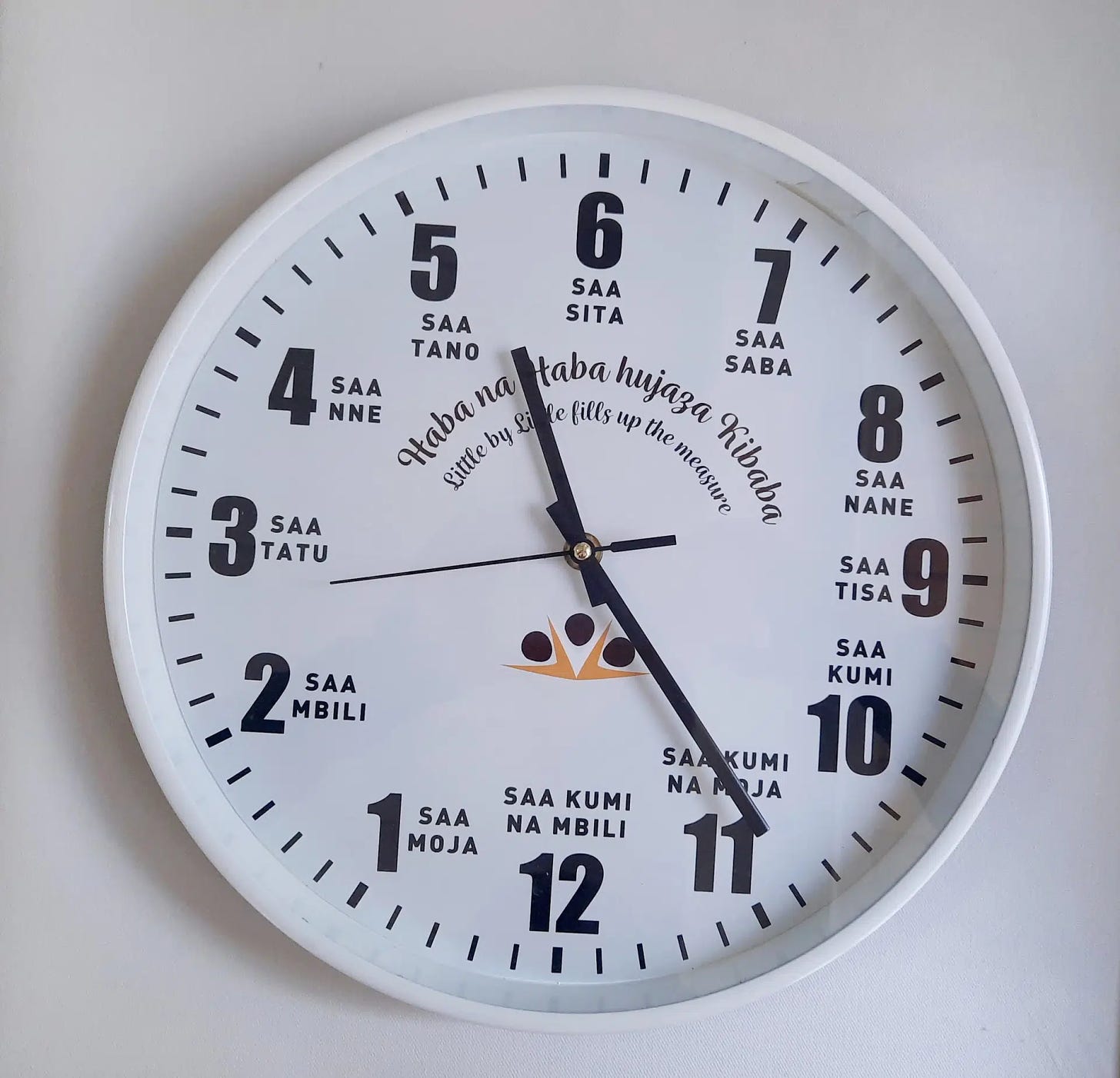 Swahili wall clock